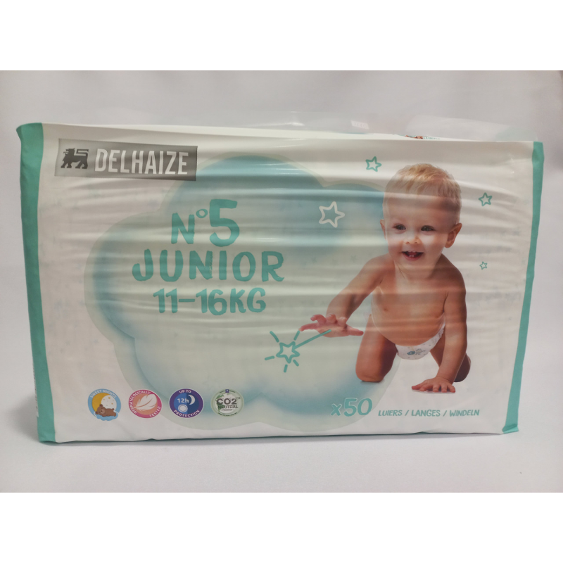 Підгузники Delhaize 5 розміру 11-16 кг. 50 шт. в уп.