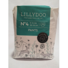 Підгузники - трусики Lillydoo розмір 4 на вагу 9-15 кг 25 шт в упаковці