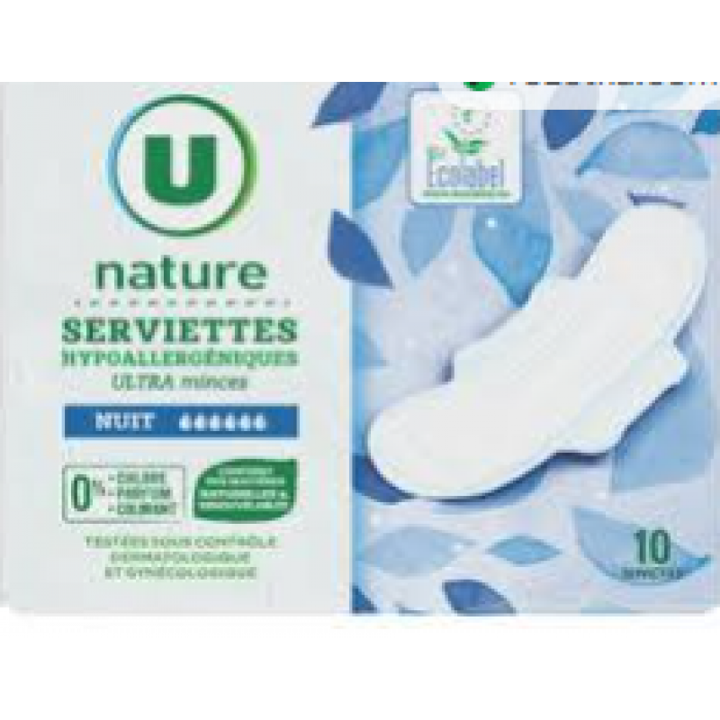 Гігієнічні прокладки U nature на 6 крапель 10 шт.