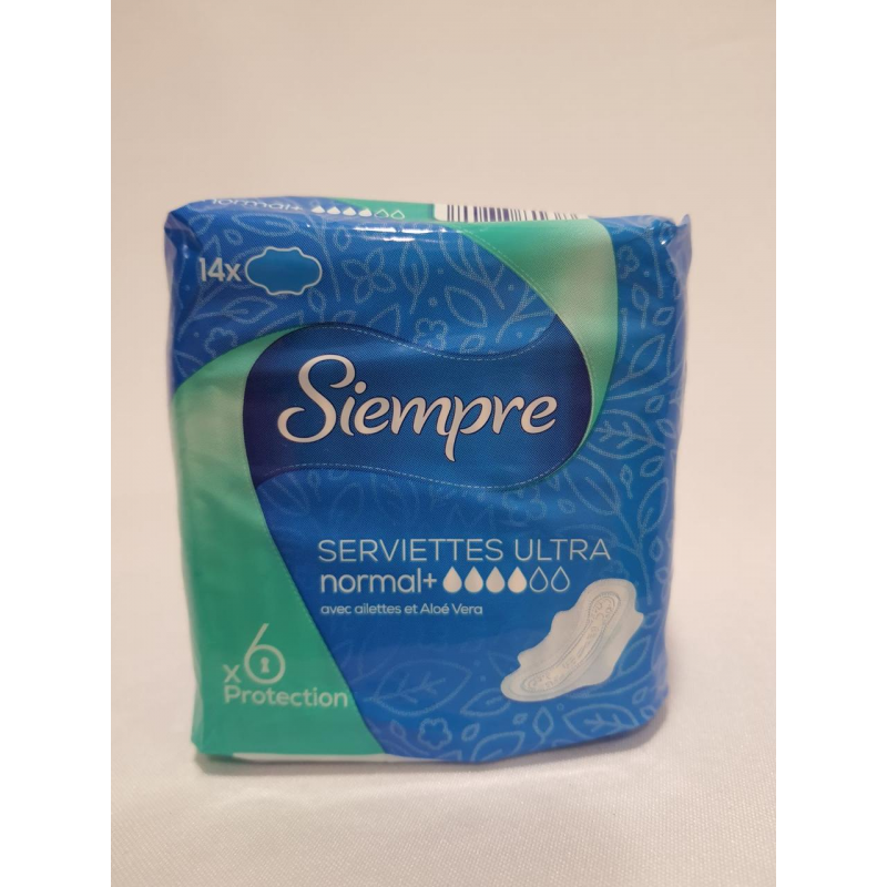 Гігієнічні прокладки Siempre 4 краплі 14 шт. в упаковці, Італія