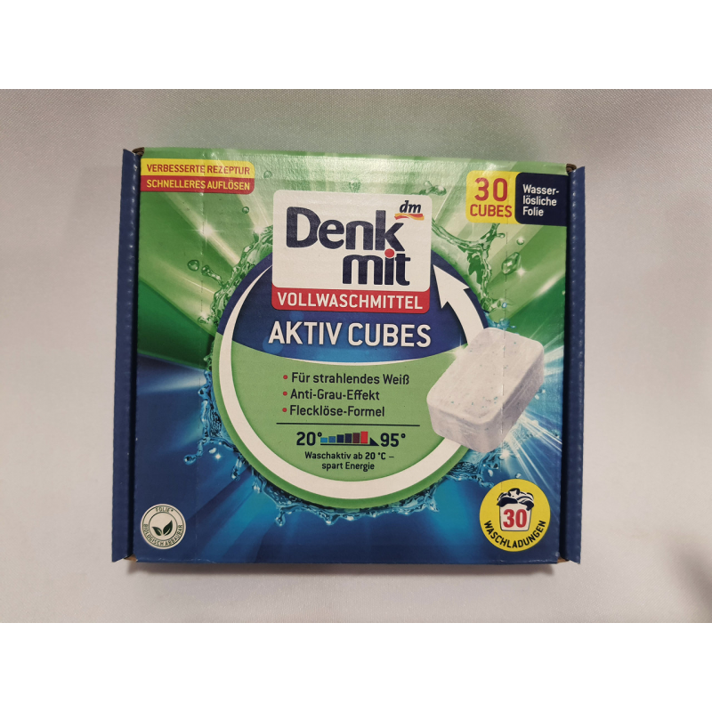 Таблетки для прання  DenkMit VollWaschmittel  Activ Cubes 30 шт.